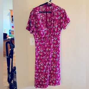 Pink midi dress. Never worn.